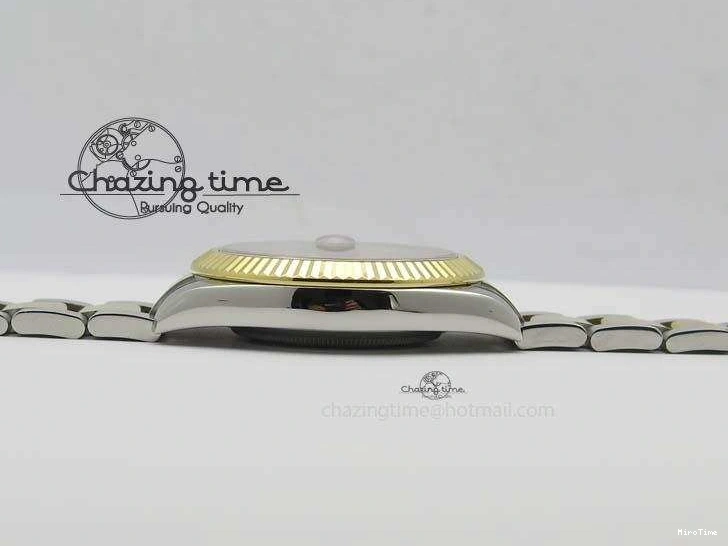 MiroTime 0404 DateJust II 116333 SS YG 41mm EW Best Edition White Dial Roman Markers On SS Bracelet A Casual 3821